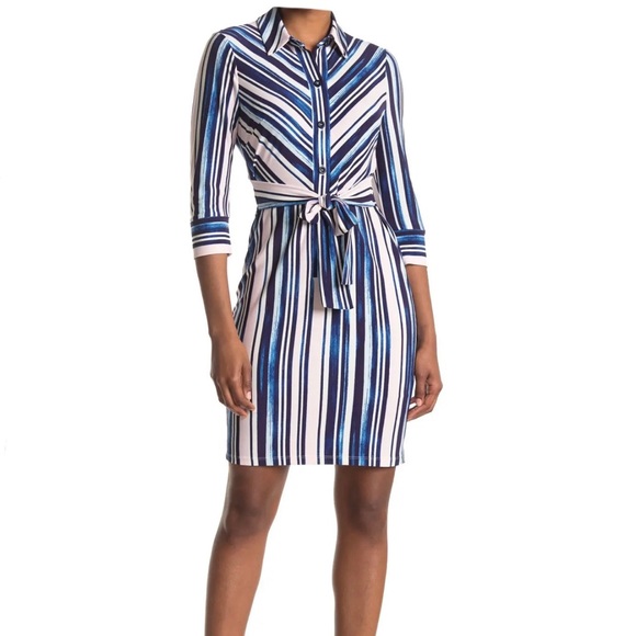 Maggy London Dresses & Skirts - Maggy London tie Waist Shirt Dress